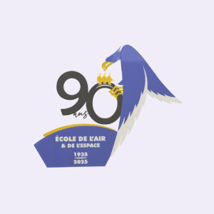 Logo pour les 90 ans de l'école de l'air