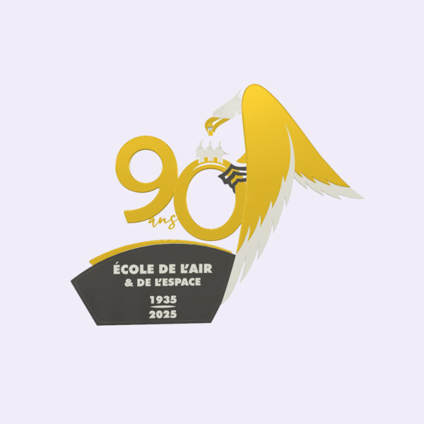 Logo pour les 90 ans de l'école de l'air