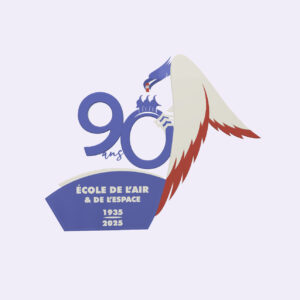 Logo pour les 90 ans de l'école de l'air